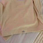 Alo Yoga  Ribbed Defined Long Sleeve Bra French Vanilla Photo 2