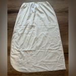 Brandy Melville  White Slip Slit Skirt Photo 4
