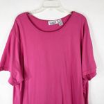 All American Comfort Plus Size 4X Top Pink Short Sleeve Scoop Neck Cotton 1465 Photo 3