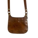 Patricia Nash English Garden Floral Map London Brown Leather Saddle Bag Photo 13