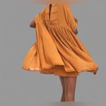 ZARA Women's Terracotta Embroidered Jumpsuit Dress Size XS Photo 2