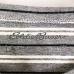 Eddie Bauer Outdoor Women’s Crew Neck Gray Striped Long Sleeve Shirt XS Photo 7