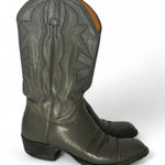 American Vintage Vintage Grey Gray leather western cowboy boots El Dorado womens size 9.5 D Photo 0