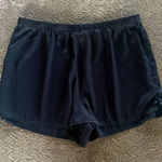 Stars Above  Black Satin Pajama Shorts Photo 0