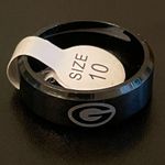 8mm Green Bay packers black ring size 10 Photo 5