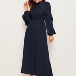 SheIn 💝HPShein Flounce  Fit &Flare Lantern Sleeve dress small Photo 1