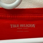 True Religion Women's Crystal Horseshoe V-Neck T-Shirt US L Photo 3