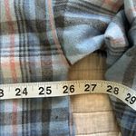 FP Sunday morning, sleep shirt, light blue flannel pop over polo collared top S Photo 11