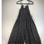 Maeve Polka Dot Finley Jumpsuit Wide Leg Drawstring Black Size US 0 UK 4 Photo 1