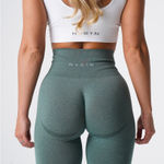 NVGTN  Seamless Compressive Curve Contour Sculpt Leggings Size‎ Medium in Green Photo 0