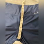 Eddie Bauer Size M Blue Tie Dye Athletic Capri Stretch Crop 3/4 Legging Photo 5