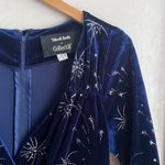 Modcloth x Collectif Vixen Match Fireworks Print Blue Velvet Midi Dress Photo 4