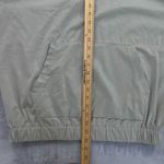 ZARA Boxy Fit Cinched Hooded Sweatshirt Womens Small Light Gray Pouch Pockets Photo 8