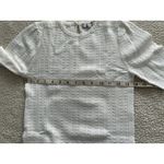 Madewell Womens Calla Snowy Lace Short Elbow Sleeve Knit Top White Size XS Photo 6