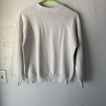 Vintage 90s Sweatshirt Womens‎ Medium Wildflower Floral Cottage Pullover USA White Photo 8