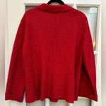 Valerie Stevens Vintage  Wool Holiday Red Button Down Jacket Blazer Size 10 M Photo 3