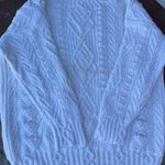 Free People Classic white cable knit sweater / fits size s-L Photo 3