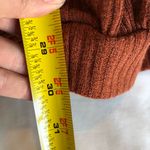 Rust Orange Ribbed Cropped Sweatshirt and Jogger Set Size M Size M Photo 12