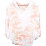 Blue Life  Slub Jersey Tie Dye Hoodie Peach/White Photo 0
