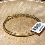Sterling Silver NWT CR Emerald 14K Gold Over  Bangle Photo 5