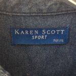 Karen Scott FINAL MARKDOWN Ladies’  Petite Front-buttoned Denim Dress (PL) Photo 8