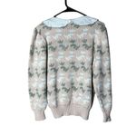 Vintage Sweater Loft‎ Dog Print Knit Sweater Size Small Pink Photo 8