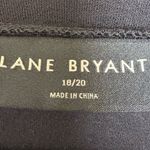 Lane Bryant Black Sheer Floral Sleeve Elegant Festive Holiday Party Top 18/20 Photo 7