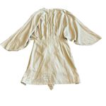 Mable Simone Mini Dress Taupe Linen Blend Neutral Size Medium Women's NWT Tan Photo 8