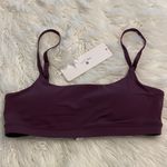 CRZ Yoga  Women's Purple Bralette size M brand new adjustable stripe Photo 0