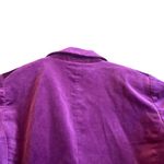 Theory  Purple Velvet Velour Blazer Jacket Button-Down Bold Classic Size 6 Womens Photo 4