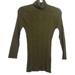 Love by Design  Martini Olive Green Turtle Neck Snug Fit Size L Photo 0