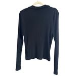 Topshop  Long Sleeve Polo Sweater In Black Size XL Photo 3