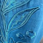 Cache Sz 2 Blue Beaded & floral Embroidered Short Skirt Photo 9