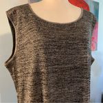 Misook Exclusively  Women's Tank Top Black Heathered Sleeveless Pullover Size 2X Photo 1