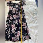 Nostalgia Black and Pink Floral Maxi Dress Size M Photo 1
