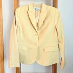 Pendleton Vintage Peak Lapel Yellow Blazer Suit Jacket Size 8 Wool Made in USA Photo 0
