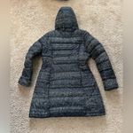 The North Face Womens Gotham Long Jacket Hooded Black Donegal Print Size M Photo 6