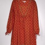 Victoria's Secret Pink Orange Metallic Summer Beach Swim Coverup Dress Size M/L Photo 0