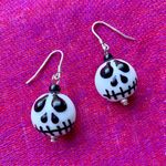 Handmade NEW Halloween Jack Skellington Earrings Photo 0
