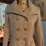Calvin Klein Hooded Khaki Tan Double-Breasted Water Resistant Rain Coat NWT Photo 4