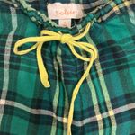 Green Plaid Flannel Shorts Photo 1