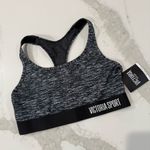 Victoria's Secret Victoria Secret Sport NWT The Player Sports Bra Women’s Medium Static Gray Gym Photo 0