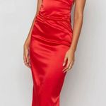 Beginning Boutique Satin Maxi Dress Photo 0