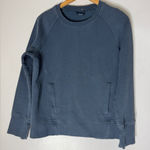Lululemon Slate Blue Crew Neck Sweatshirt Kangaroo Pocket Size 6 Photo 0
