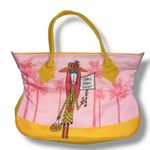 Dolly Mama by Joey Zipper Tote Back Older Wiser Sexier Pink Yellow Tropical Y2K Photo 0