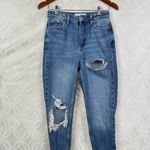 Topshop Super Ripped Mom Jeans in mid blue Size 26 Photo 3