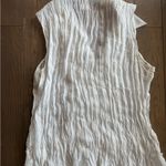 Allison Taylor  White Ruffled Blouse Photo 5