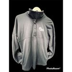 PINK - Victoria's Secret  Sweatshirt Women's XS  1/4 Snap Mock Neck Gray Photo 2