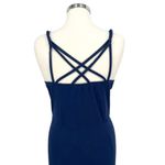 Market & Spruce Strappy Classic Sleeveless Maxi Dress Navy Blue Size 2X NWT Photo 4