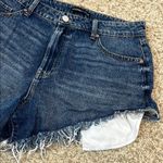 Sincerely Jules Distressed Denim Frayed Hem Shorts Photo 3